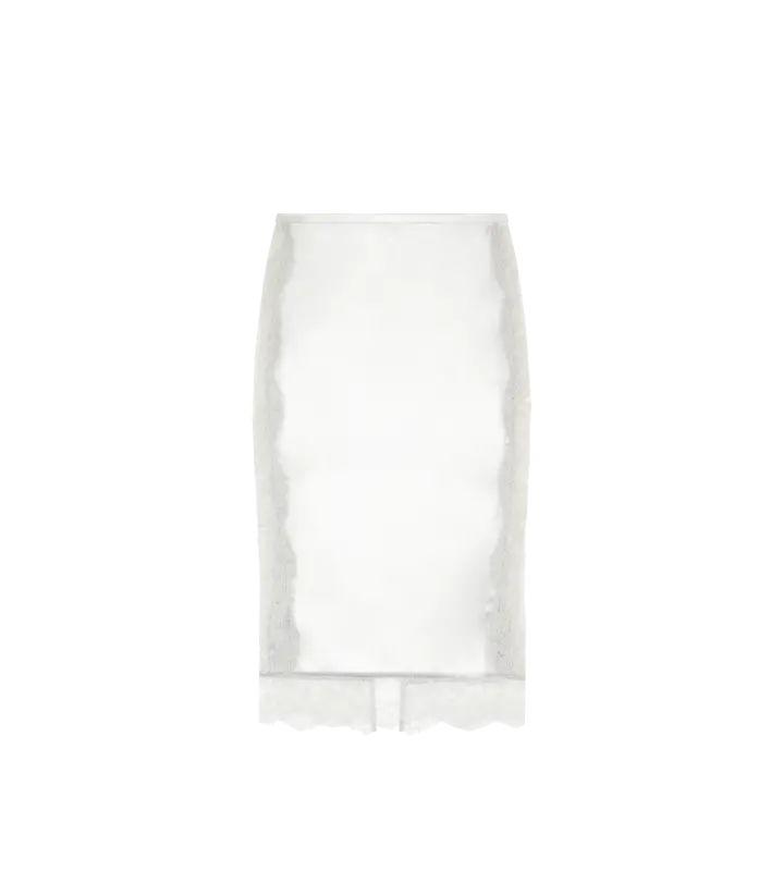 KNEE-LENGTH SKIRT WITH LACE INSERTS online